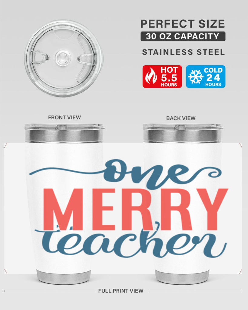 one merry teacher Style 161#- teacher- tumbler