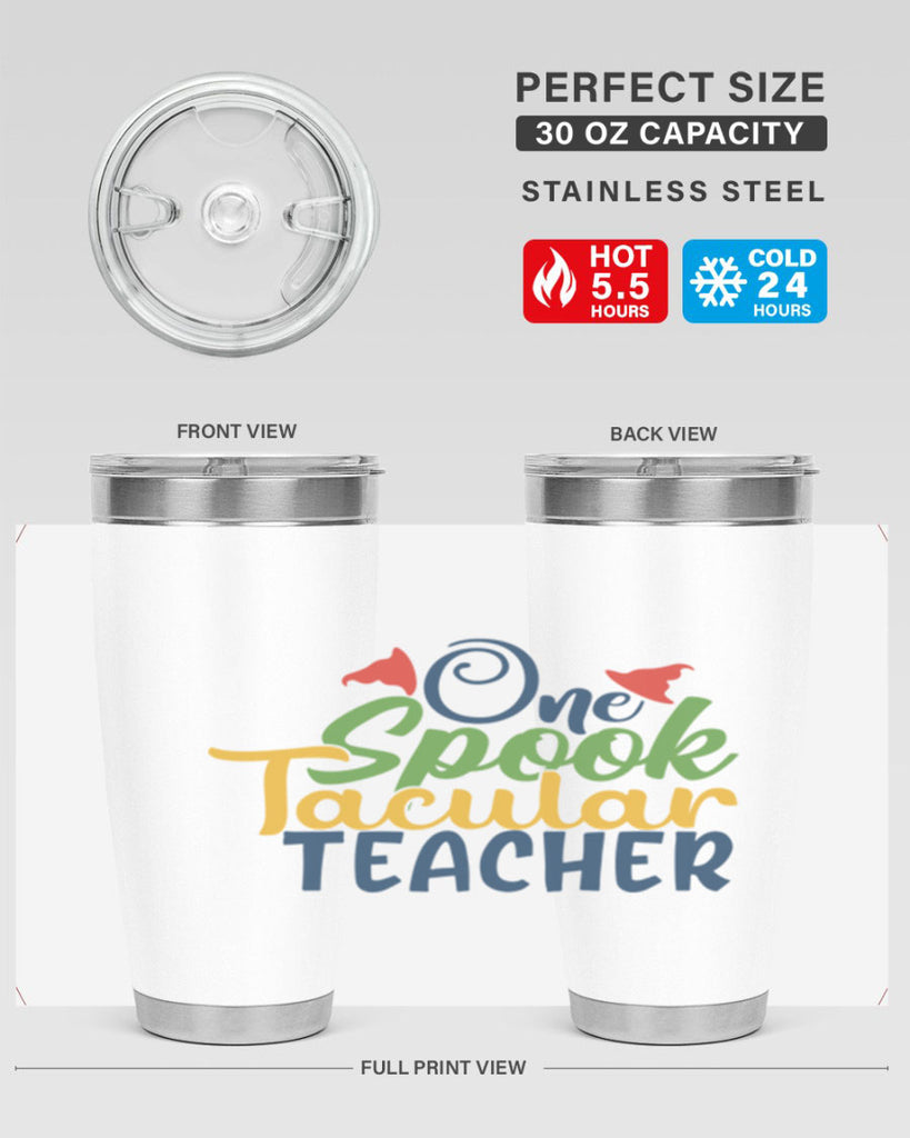 one spook tacular teacher Style 160#- teacher- tumbler