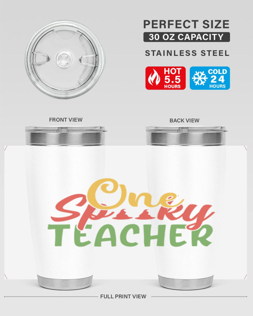 one spooky teacher Style 158#- teacher- tumbler