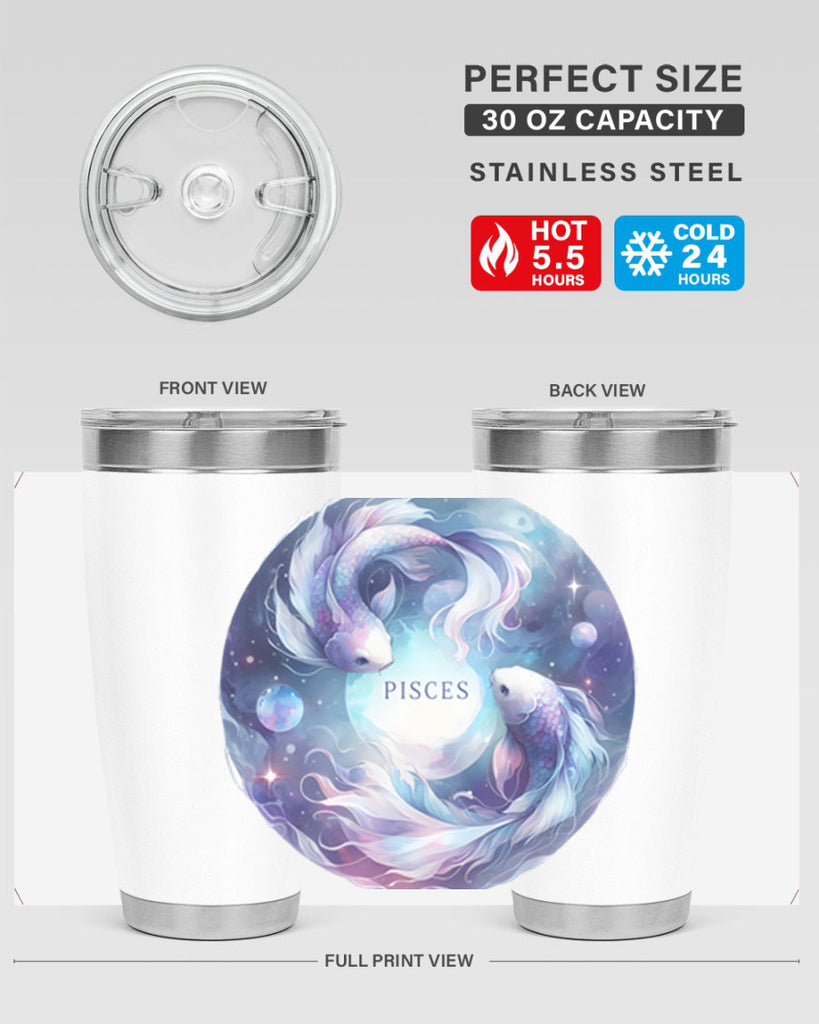 pisces 348#- zodiac- Tumbler