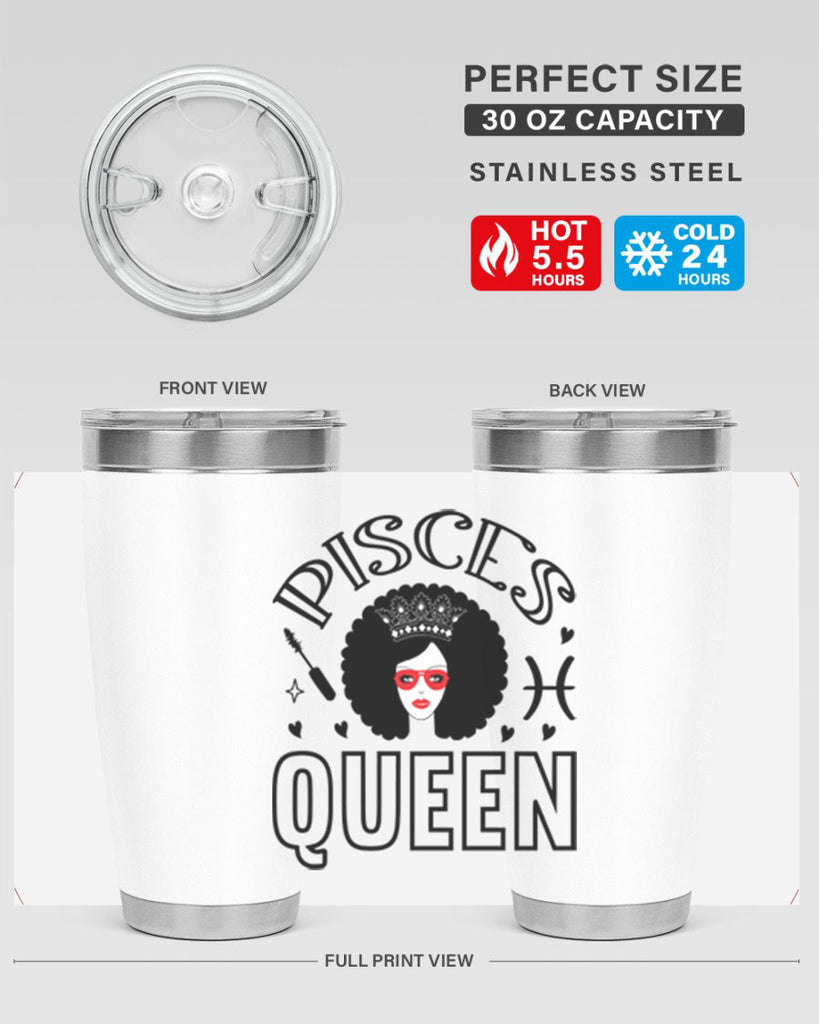 pisces queen 380#- zodiac- Tumbler