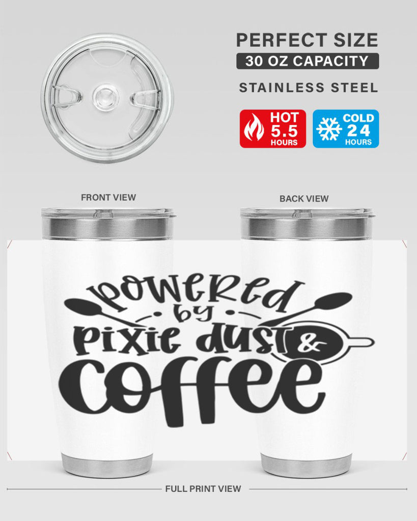 powered by pixie dust coffee 42#- coffee- Tumbler