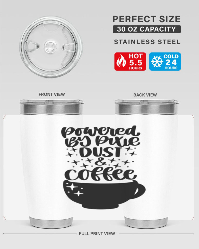 powered by pixie dust coffee 43#- coffee- Tumbler