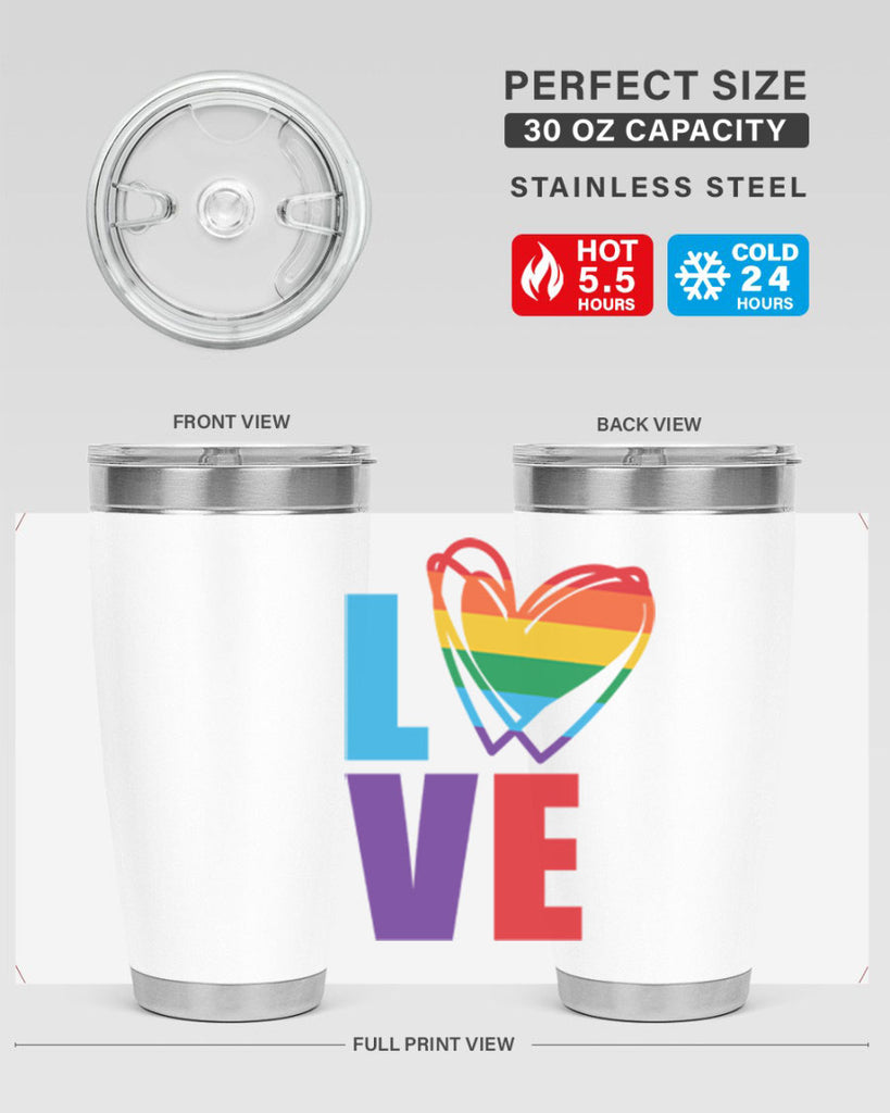 pride love heart 64#- lgbt- Tumbler