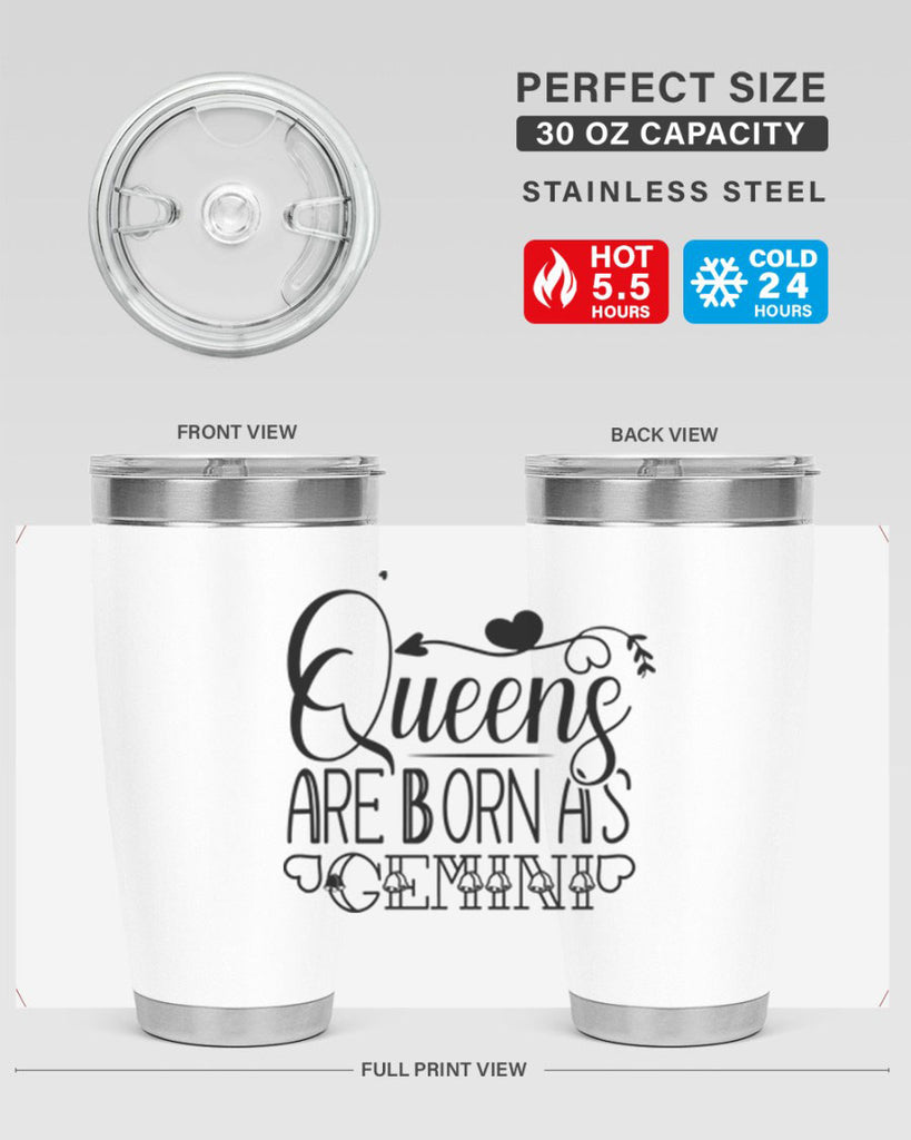 queens are born as Gemini 390#- zodiac- Tumbler