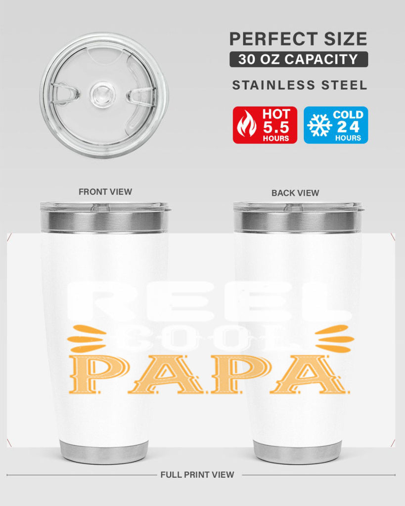 reel cool papa 12#- grandpa - papa- Tumbler