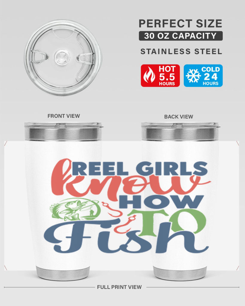 reel girls know how to fish 197#- fishing- Tumbler