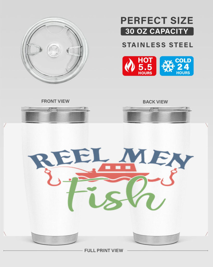 reel men fish 196#- fishing- Tumbler