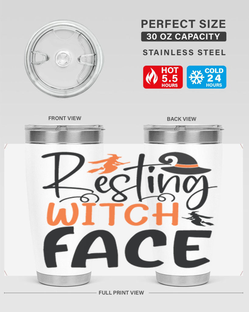 resting witch face 108#- halloween- Tumbler
