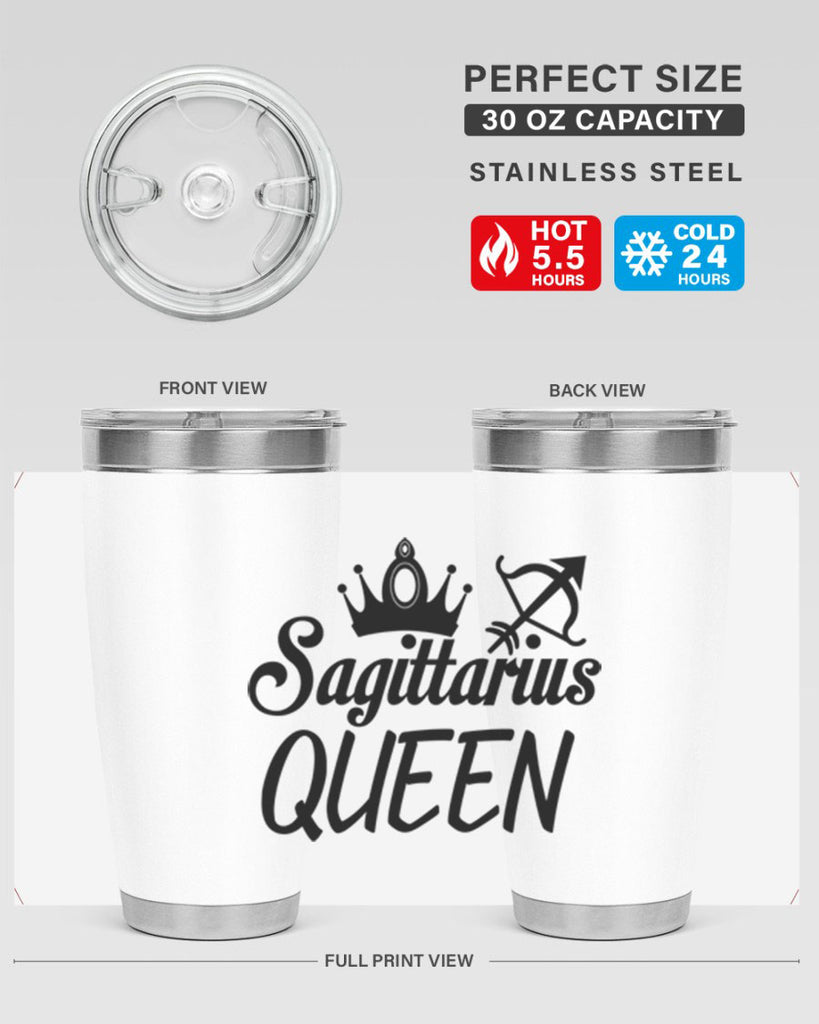 sagittarius queen 412#- zodiac- Tumbler