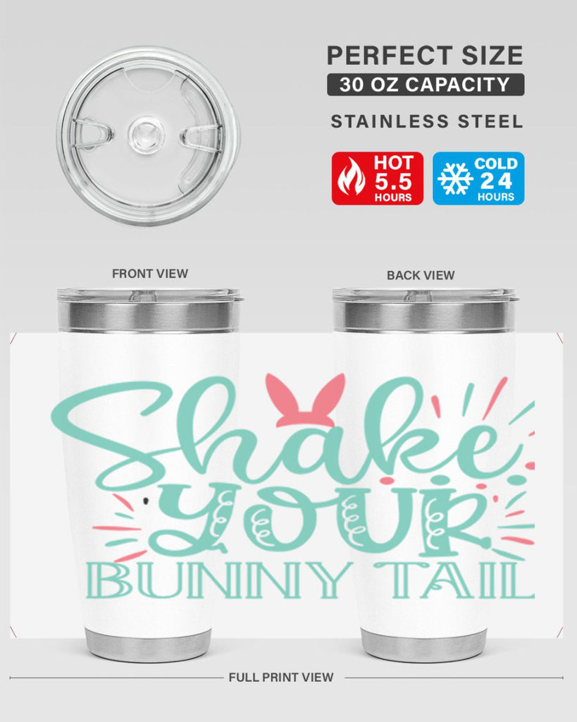 shake your bunny tail 104#- easter- Tumbler