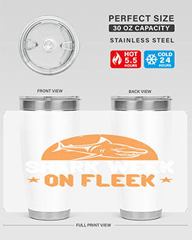 shark week on fleek Style 42#- shark  fish- Tumbler