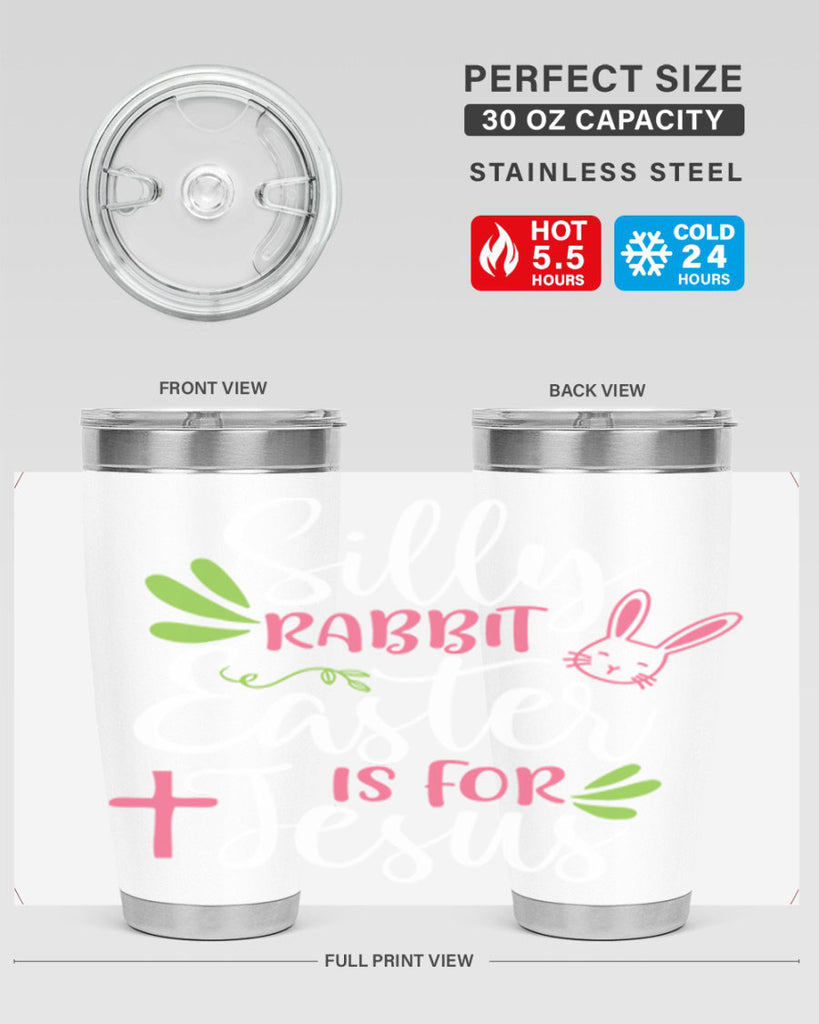 silly rabbit easter is for jesus 8#- easter- Tumbler