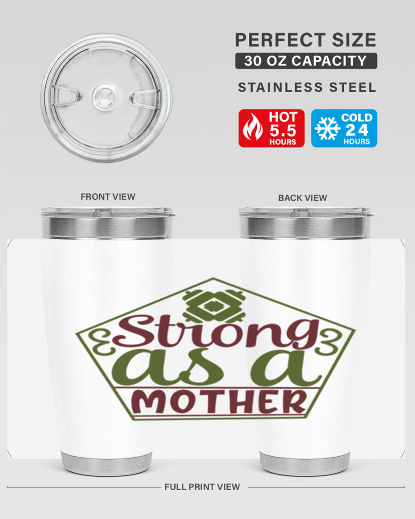 strong as a mother 14#- gym- Tumbler