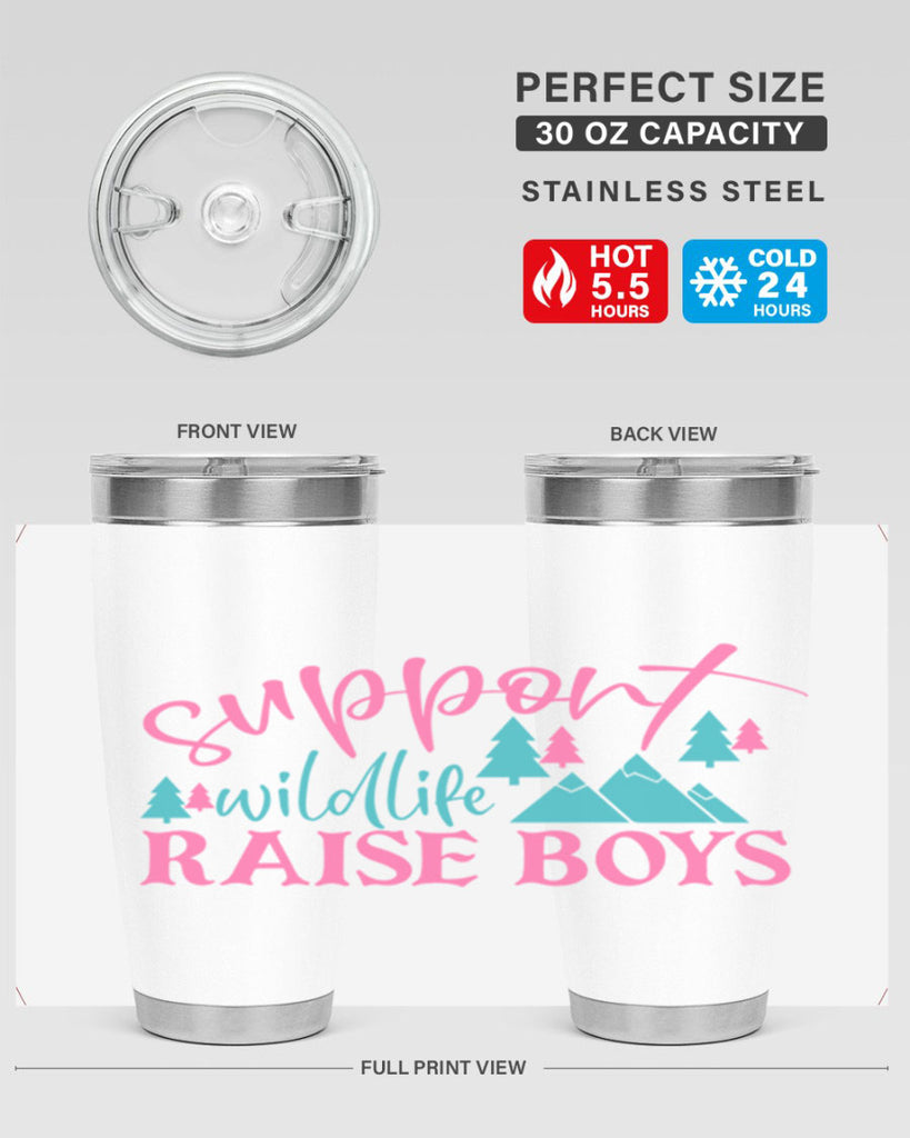 support wildlife raise boys 300#- mom- Tumbler