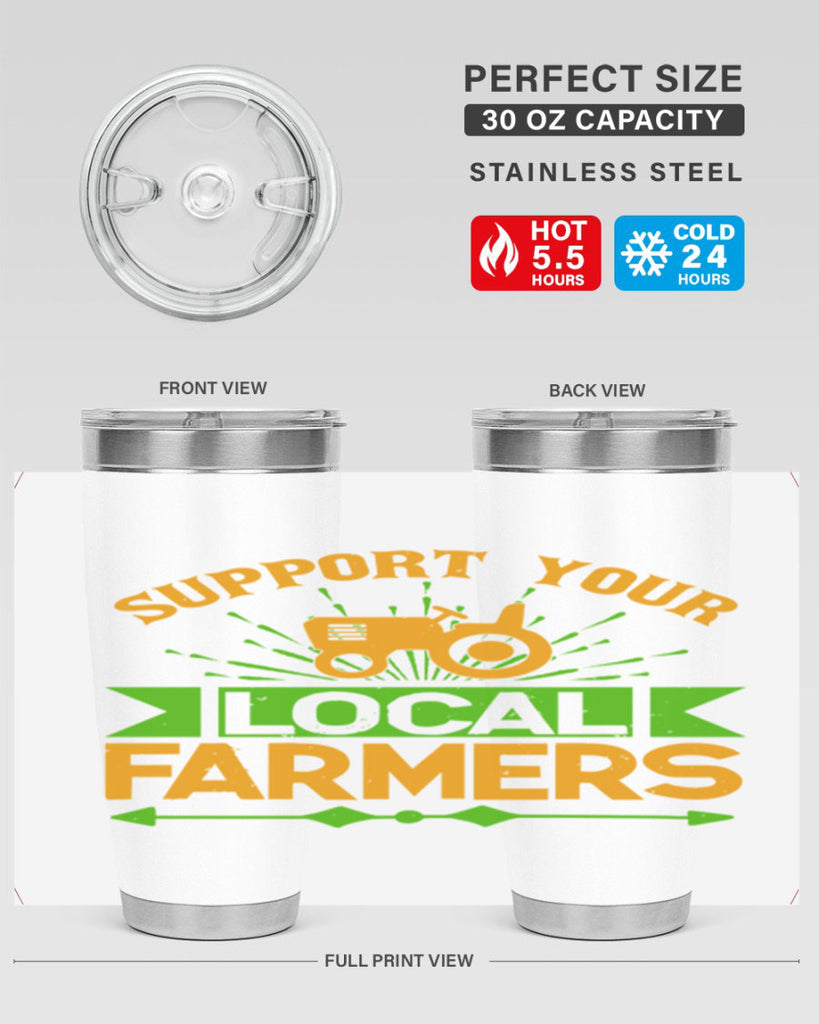 support your local farmers 35#- farming and gardening- Tumbler