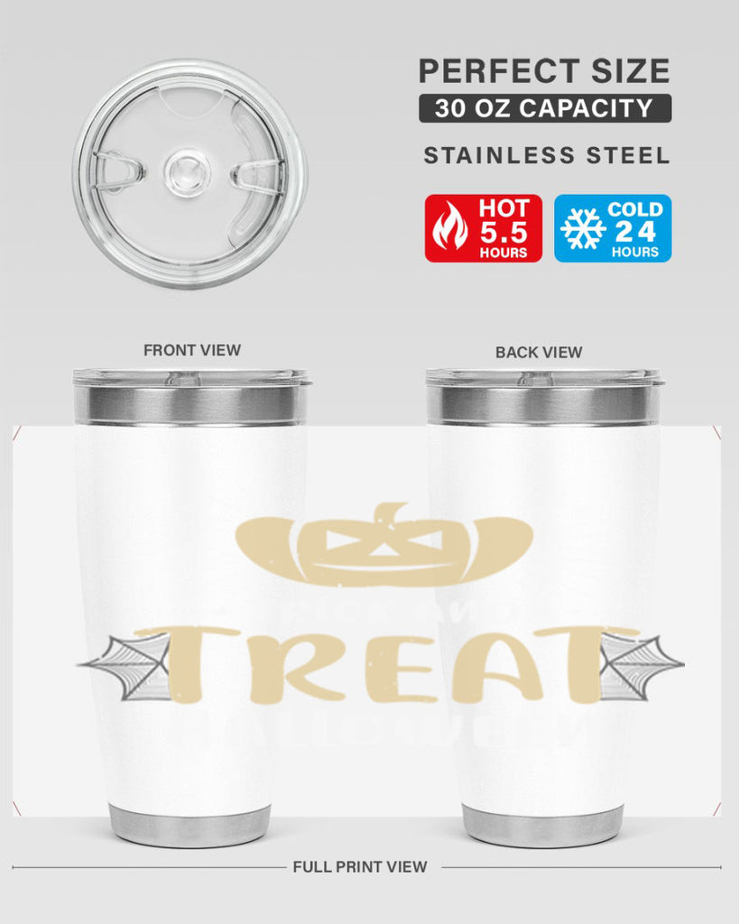 trick and treat halloween 125#- halloween- Tumbler