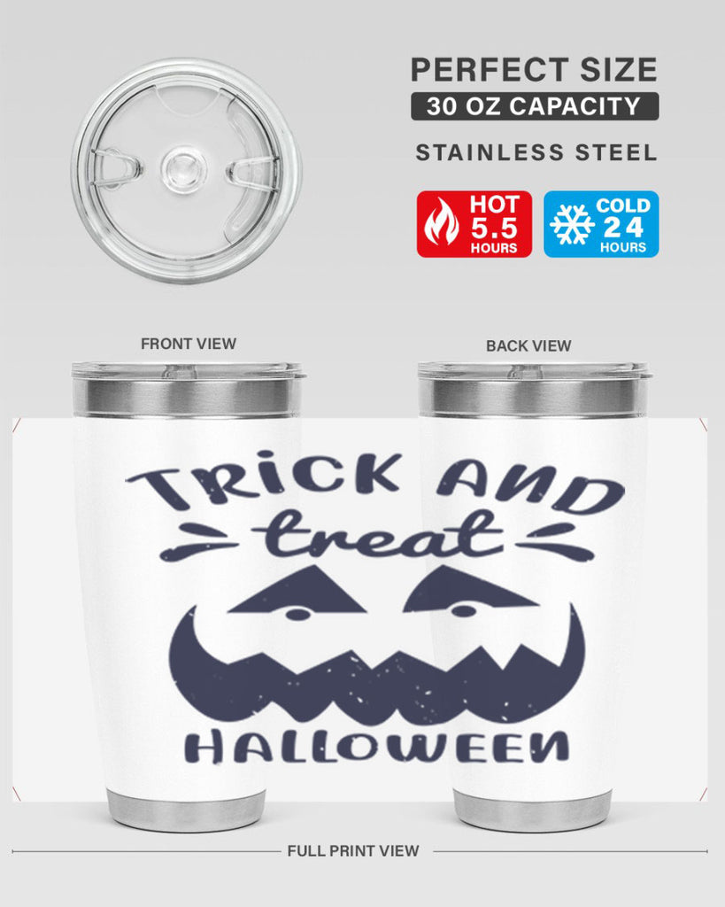 trick and treat halloween 126#- halloween- Tumbler