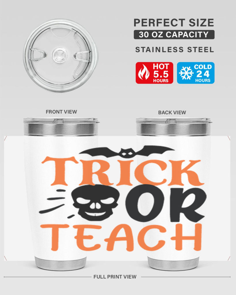 trick or teach 104#- halloween- Tumbler