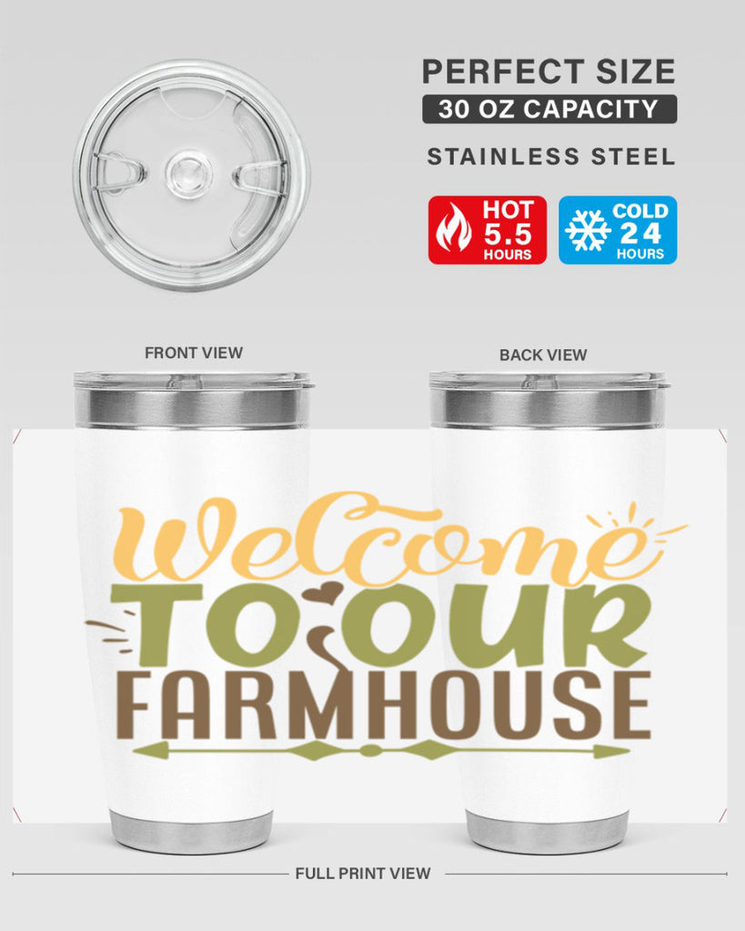 welcome to our farmhouse 2#- farming and gardening- Tumbler
