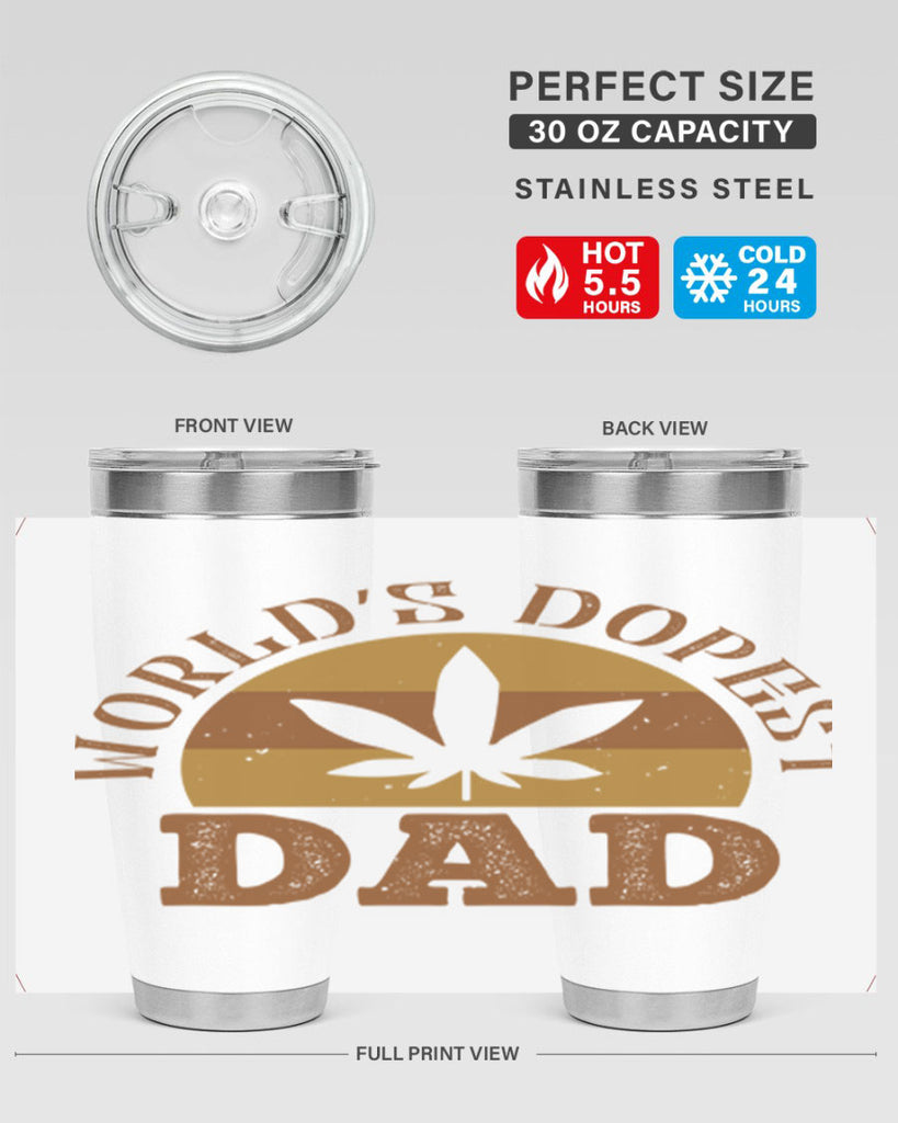 world’s dopest dad 137#- fathers day- Tumbler