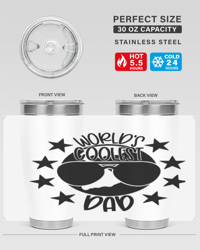 worlds coolest dad 11#- fathers day- Tumbler