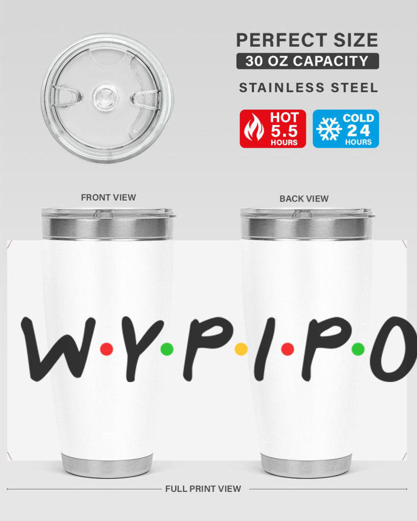 wypipo 7#- black words phrases- Cotton Tank