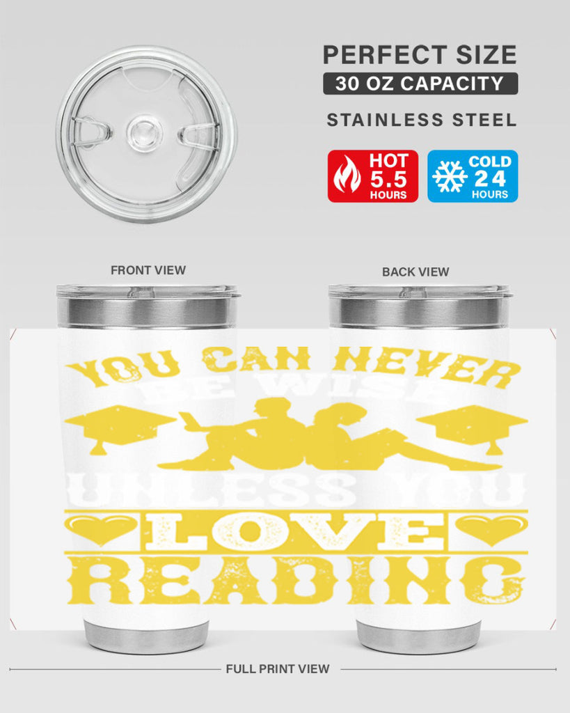 you can never be wise unless you love reading 1#- reading- Tumbler