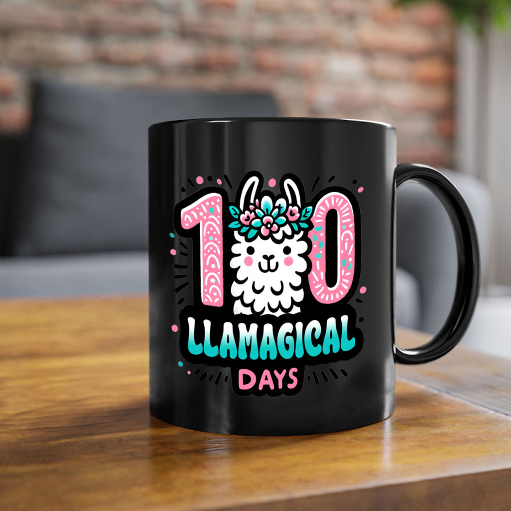 100 Llamagical Days Sublimation 35#- 100 days-Mug / Coffee Cup