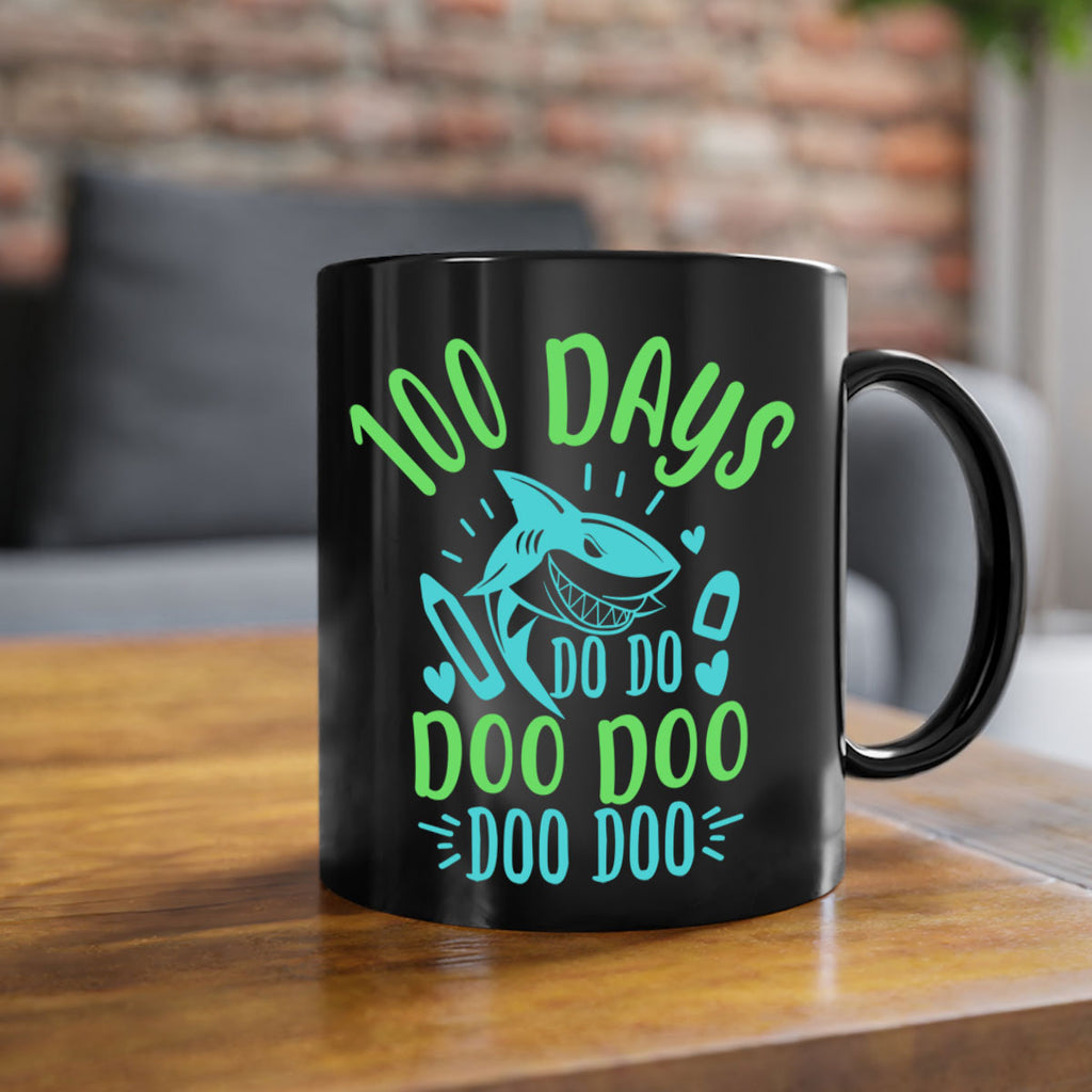 100 days shark doo doo 21#- 100 days-Mug / Coffee Cup