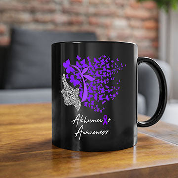 Alzheimers Awareness Shirt Alzheimers Purple Butterflies 23#- alzheimers-Mug / Coffee Cup