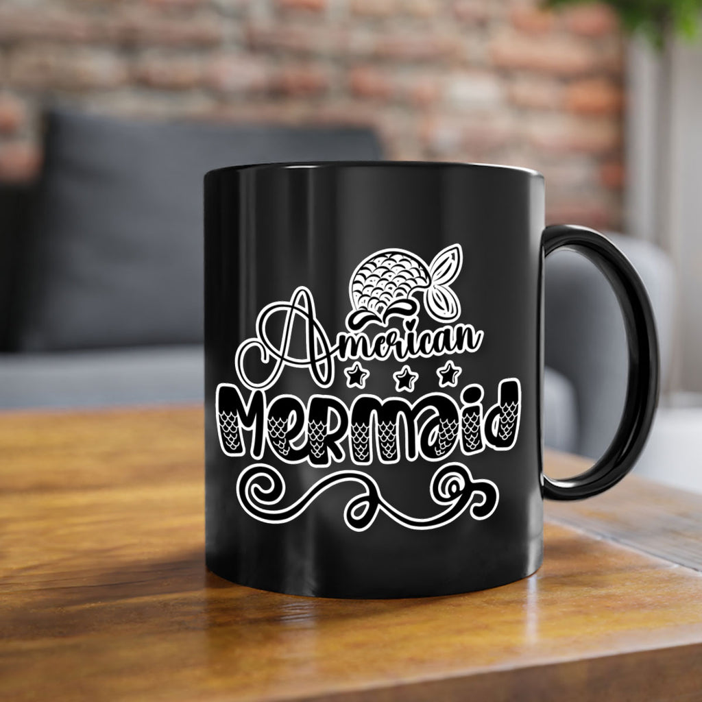 American Mermaid 15#- mermaid-Mug / Coffee Cup