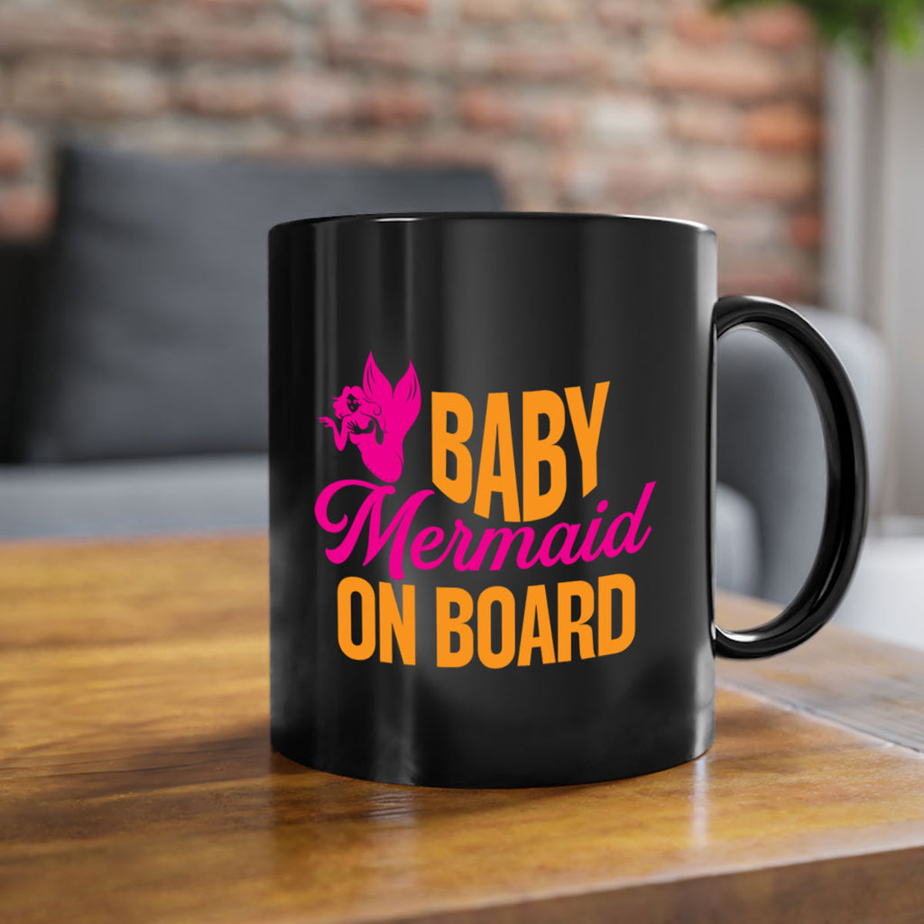 Baby Mermaid On Board 22#- mermaid-Mug / Coffee Cup