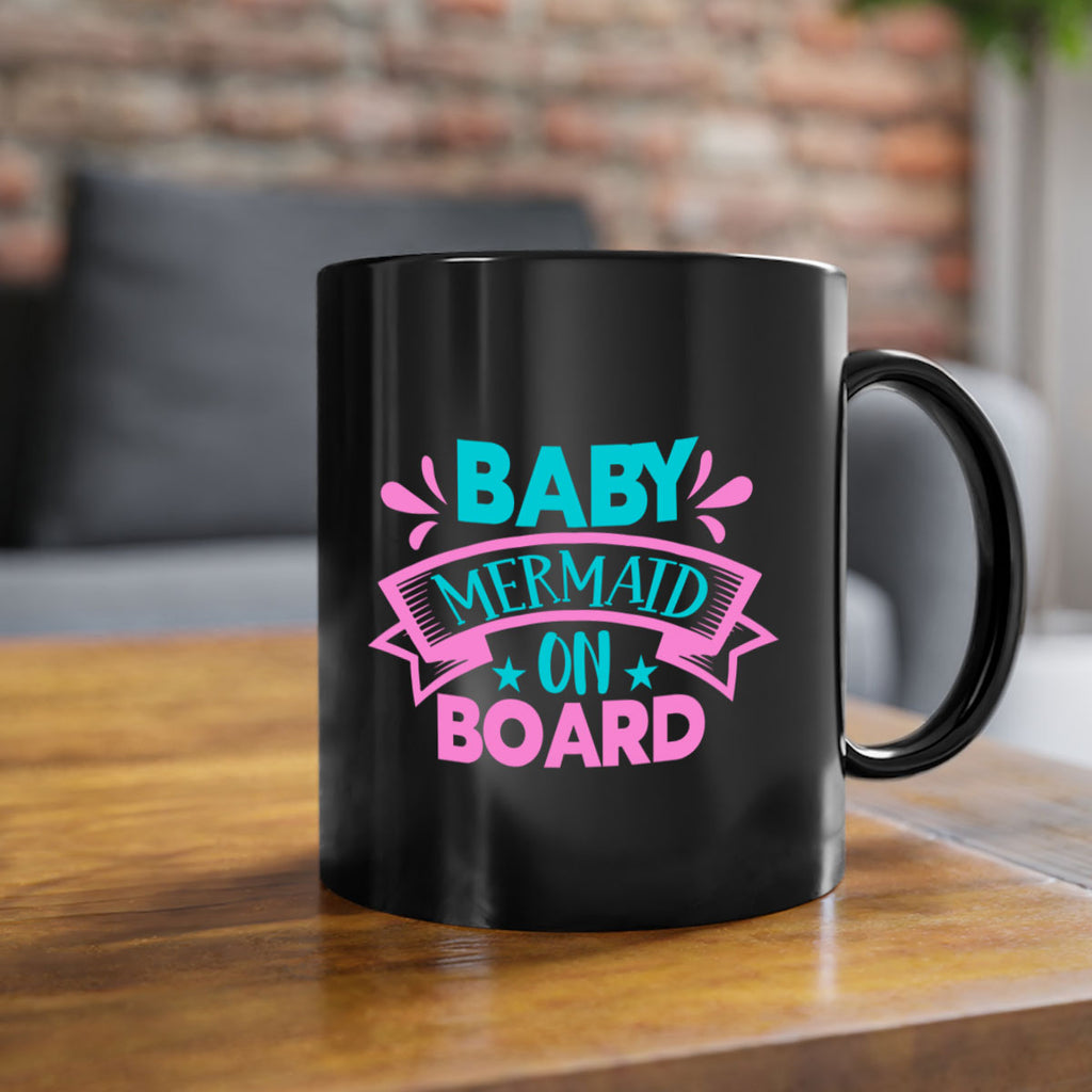 Baby Mermaid On Board 27#- mermaid-Mug / Coffee Cup