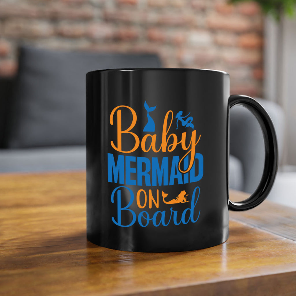 Baby Mermaid on Board 28#- mermaid-Mug / Coffee Cup