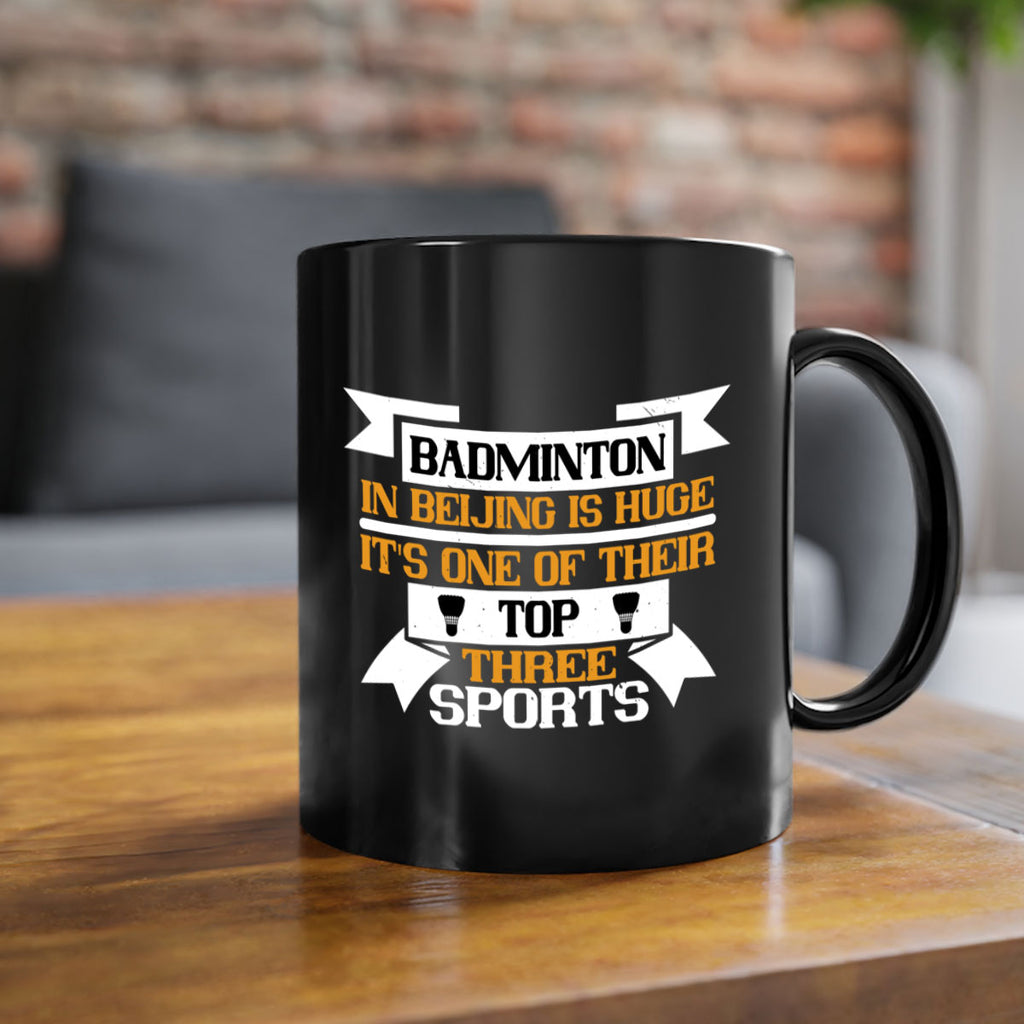 Badminton in Beijing is huge its one of their top three sports 1672#- badminton-Mug / Coffee Cup