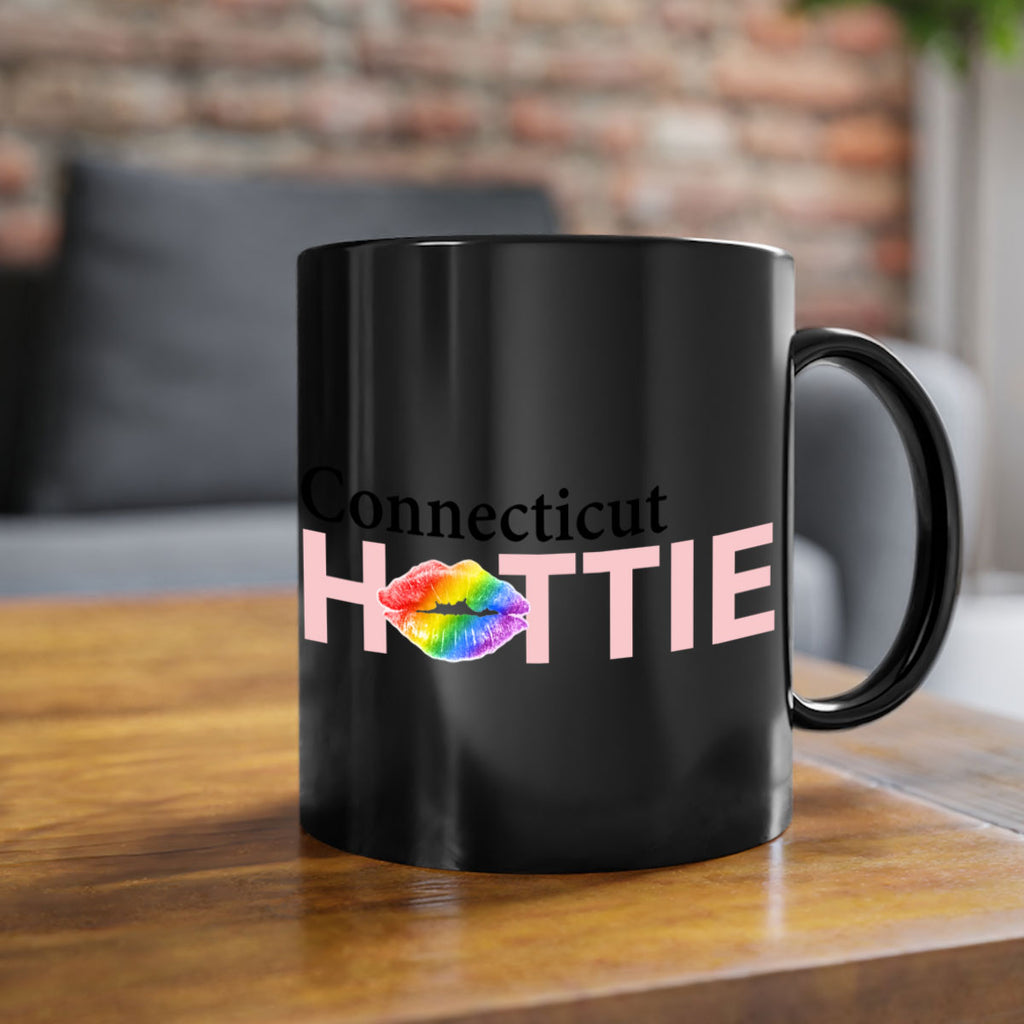 Connecticut Hottie with rainbow lips 7#- Hottie Collection-Mug / Coffee Cup