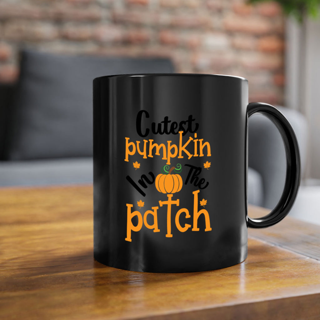 Cutestpumpkininthepatch 66#- fall-Mug / Coffee Cup
