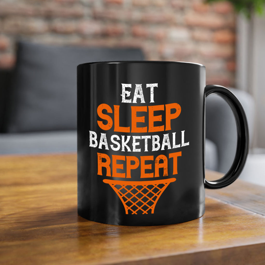 Eat more sleep basketball repeat 1321#- basketball-Mug / Coffee Cup