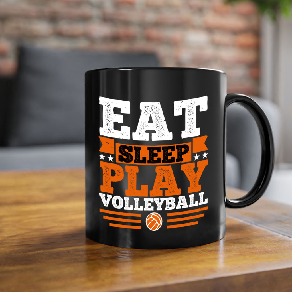 Eat sleep play volleyball 1287#- basketball-Mug / Coffee Cup