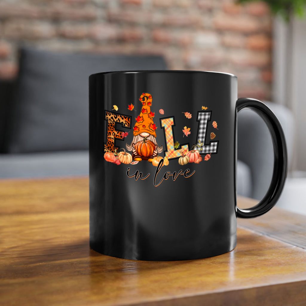 FALLinloveFallGnome 151#- fall-Mug / Coffee Cup