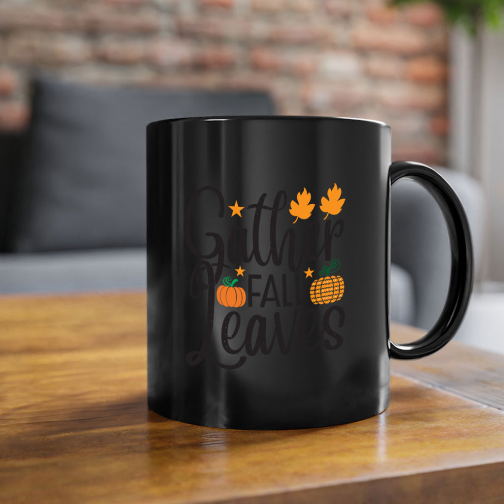 Gatherfallleaves 189#- fall-Mug / Coffee Cup
