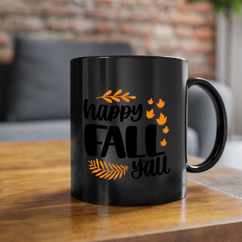Happy Fall Yall 490#- fall-Mug / Coffee Cup