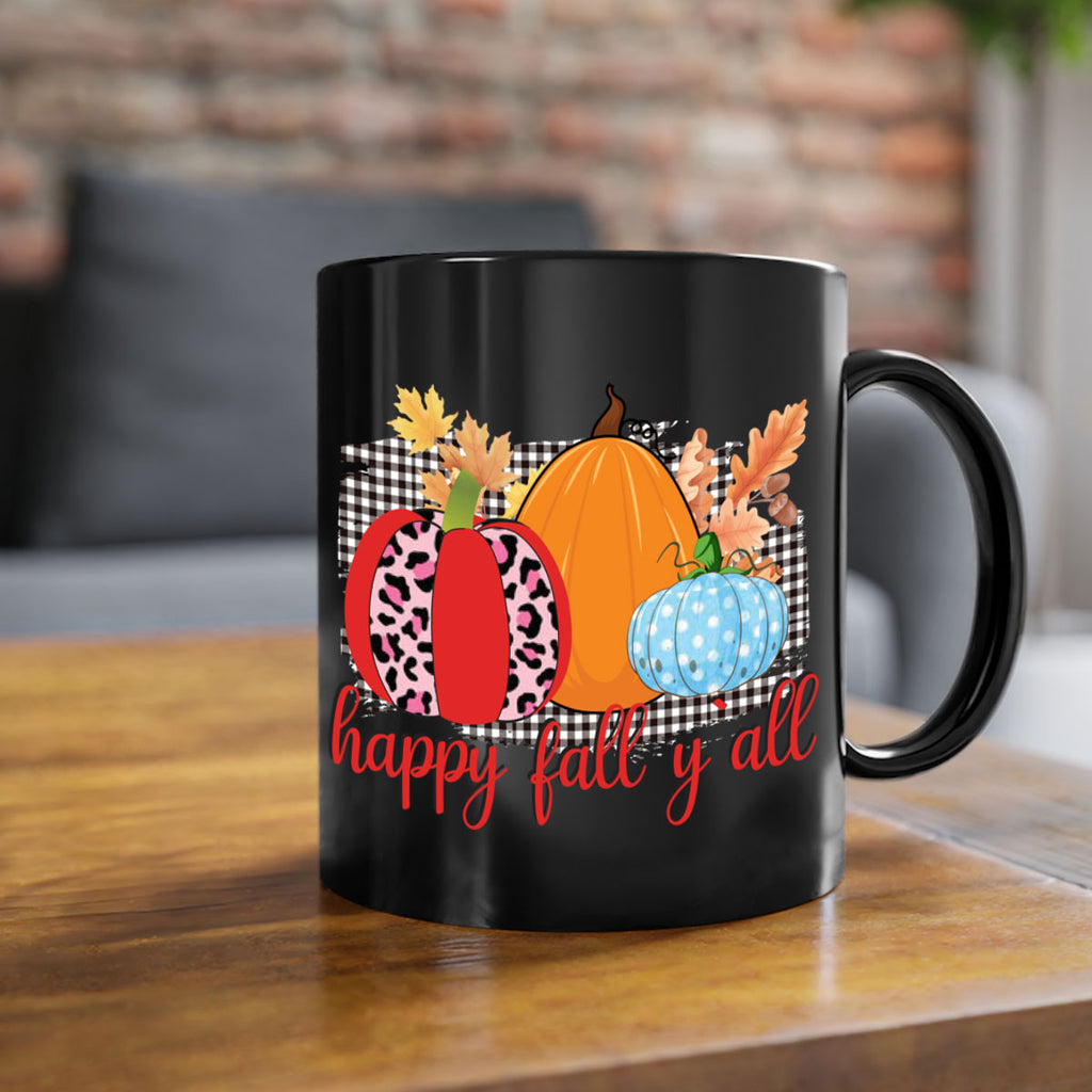 Happy Fall Yall Leopard 229#- fall-Mug / Coffee Cup