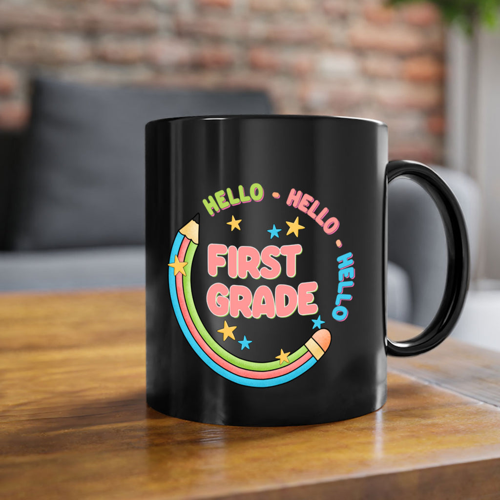 Hello 1st Grade Pencil 15#- First Grade-Mug / Coffee Cup