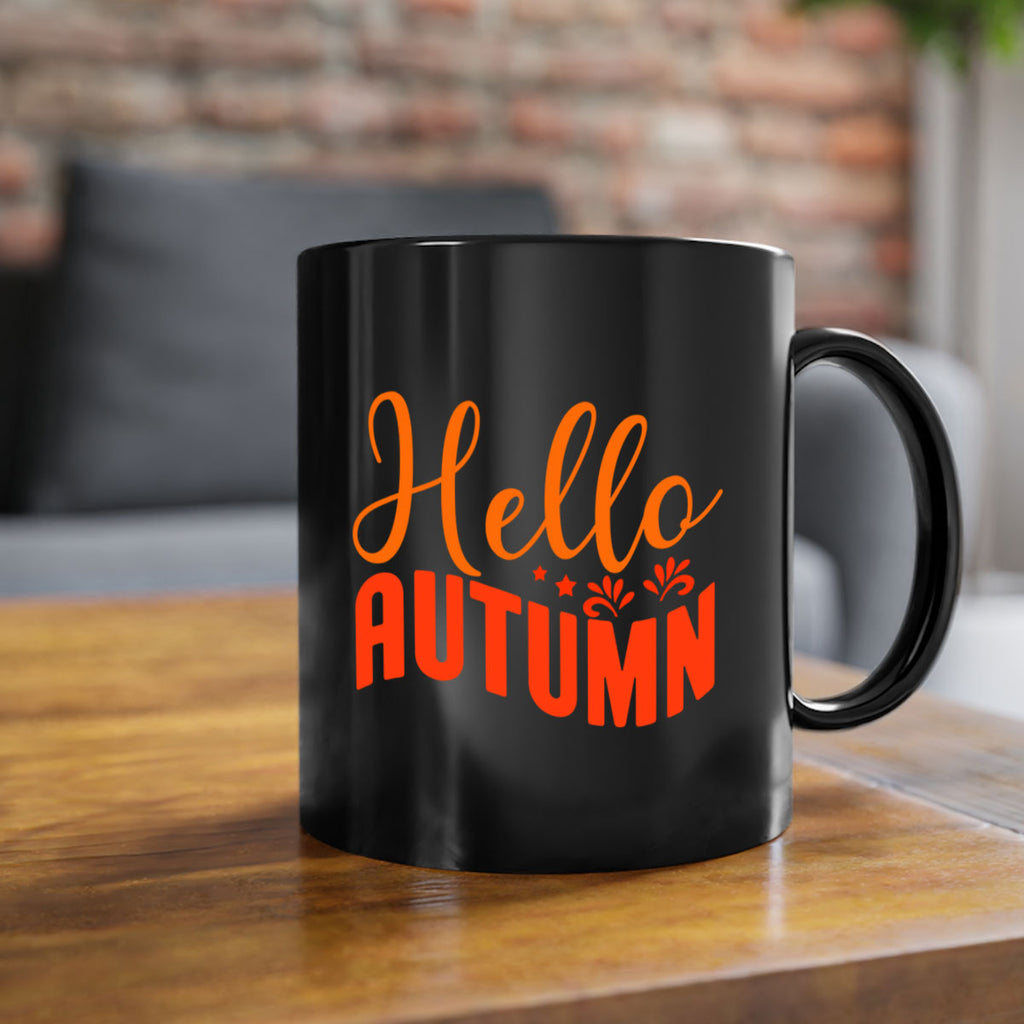 Hello Autumn Design 268#- fall-Mug / Coffee Cup