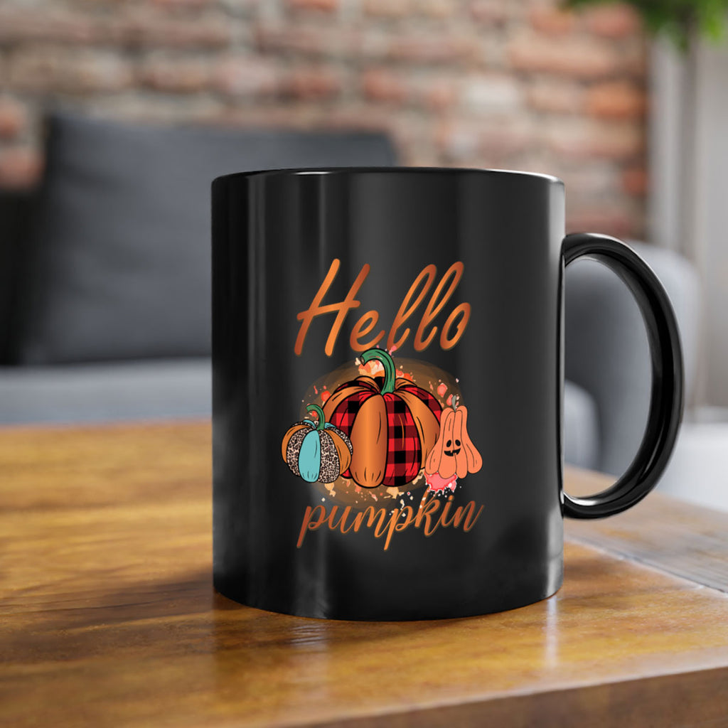 Hello Pumpkin 284#- fall-Mug / Coffee Cup