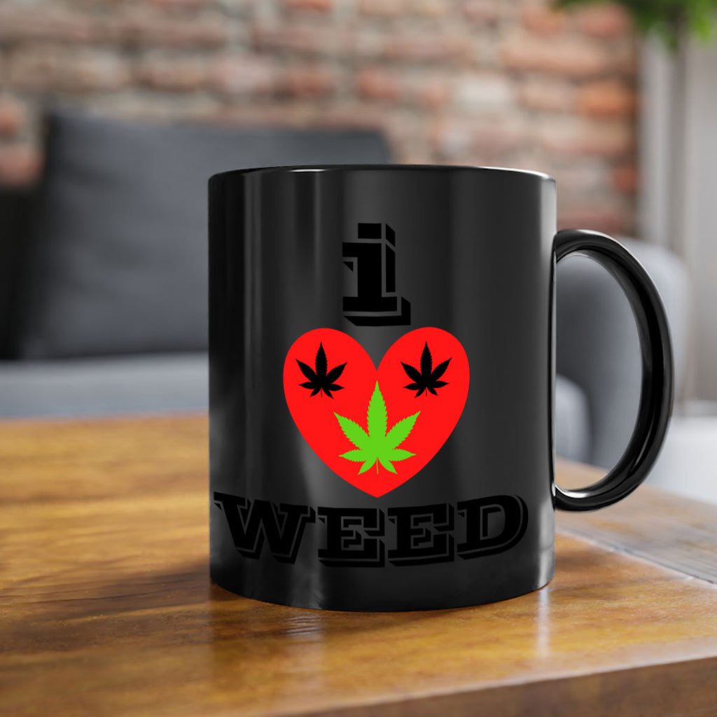 I love weed 128#- marijuana-Mug / Coffee Cup