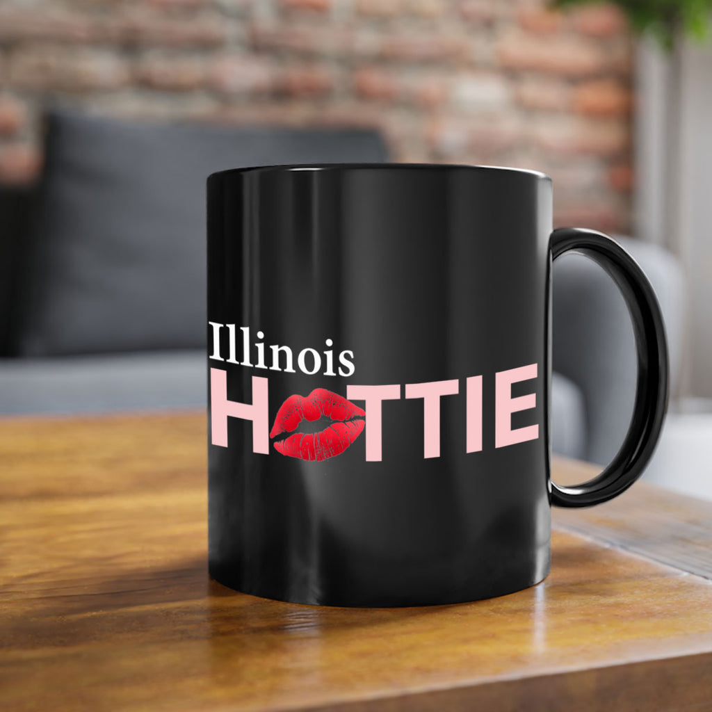 Illinois Hottie With Red Lips 67#- Hottie Collection-Mug / Coffee Cup