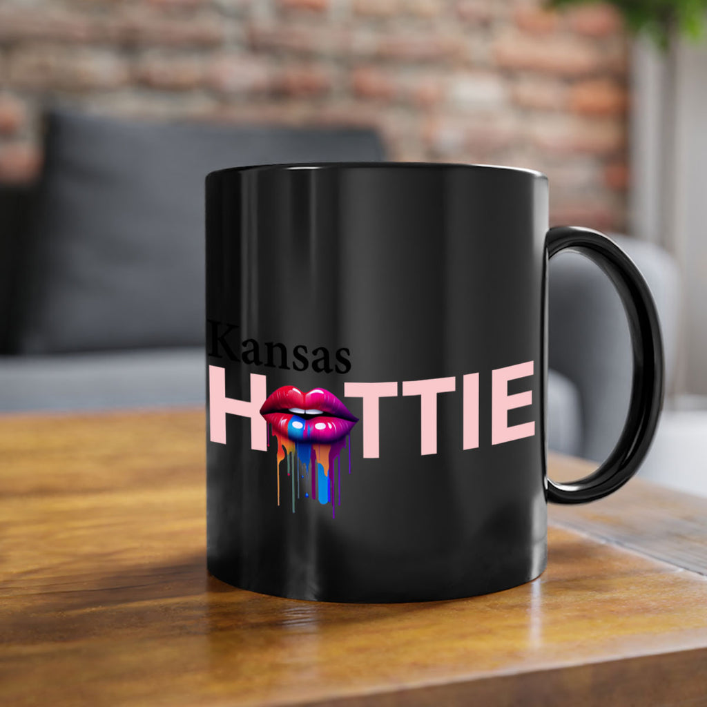 Kansas Hottie with dripping lips 16#- Hottie Collection-Mug / Coffee Cup